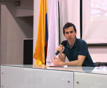 el profesor Andrés Ochoa, de la Facultad de Minas, fue uno de los invitados a la Cátedra.