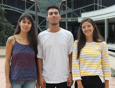 Katherine Castañeda, Miguel Galvis, Laura Victoria Valencia (en la foto), y Alejando Posada, son los diseñadores del módulo.
