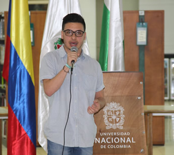 Mauricio Cano, estudiante de Ciencia Política de la facultad de Ciencias Humanas y Económicas.