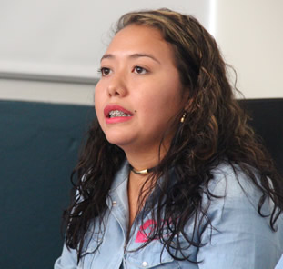 Linayme Reyes Ávila, estudiante de movilidad entrante, quien hace parte del Observatorio y participó en la construcción de Informe.