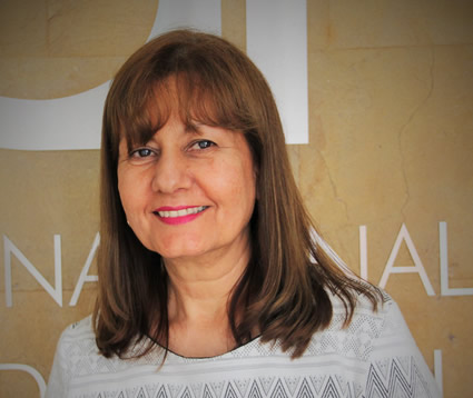 Profesora Claudia Patricia García García, directora de Investigación y Extensión de la Sede.