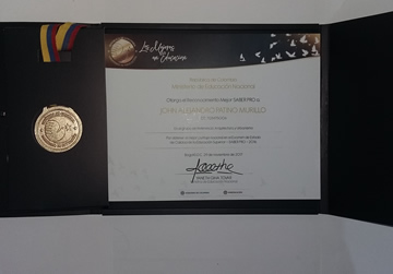 Ambos estudiantes recibieron una medalla y un diploma de parte del Ministerio de Educación Nacional.