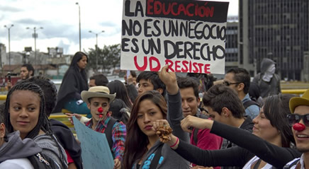 Dos billones de pesos como aumento a la Educación fue el anuncio del Ministerio de Hacienda. Fotografía tomada de: contagioradio.com