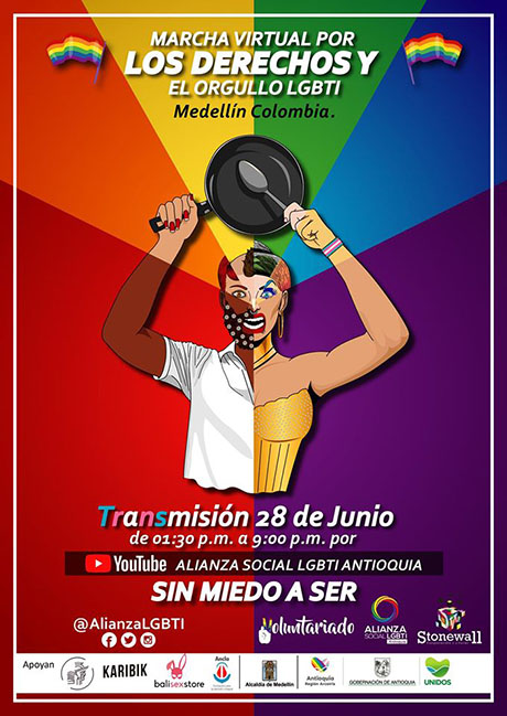 Este año la marcha por la vida y la diversidad sexual se realizará de manera virtual. Foto: Alcaldía de Medellín.