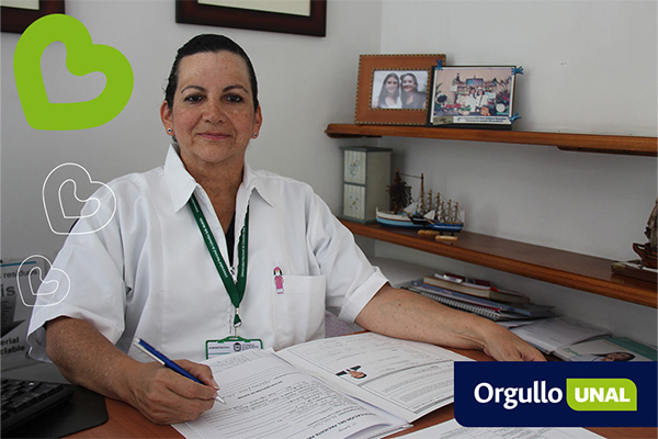 Además de ser médica la doctora Olga también es brigadista de emergencia, navegante profesional y practica la natación y la jardinería. Foto: Unimedios.