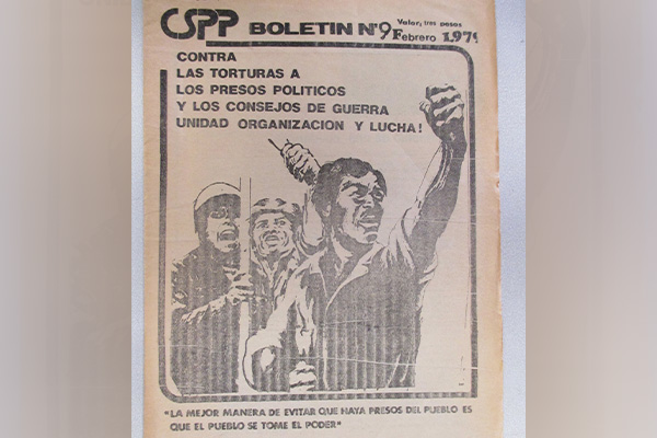 Comité Permanente por la Defensa de los Derechos Humanos. Boletín n° 9 [Colombia] febrero de 1979:1. Biblioteca Nacional de Colombia. Cortesía Sebastián Hincapié Rojas.
