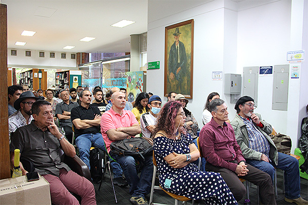 La charla de divulgación se realizó en la Biblioteca Efe Gómez de la UNAL Medellín. Foto: Unimedios.