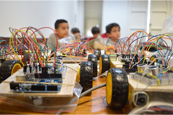 El programa Los Niños Científicos de la UNAL ofrece cursos de Óptica, Internet de las cosas y Pequeños rumiantes, entre otros. Foto: Unimedios.
