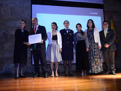 Los investigadores fueron premiados en la categoría Medio Ambiente y Desarrollo Sostenible. Foto: cortesía Agencia de Noticias UNAL.