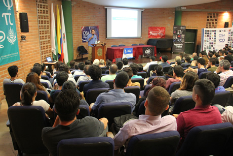 Con la charla “Paradojas y misterios de la mecánica cuántica”, a cargo del profesor Juan Diego Vélez, se concluyeron las actividades conmemorativas.
