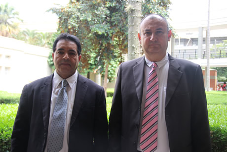Profesores Ali Smida de la Universidad París XIII y Camilo Coronado de la U.N. Sede Medellín.
