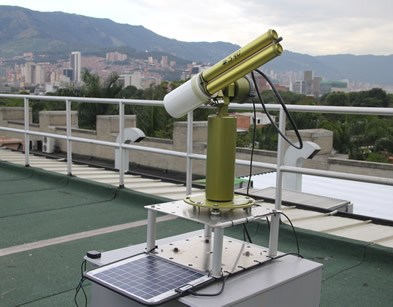 El espectrofotómetro solar llegó a la U.N. gracias a un convenio establecido entre la NASA y la Universidad Nacional de Colombia.