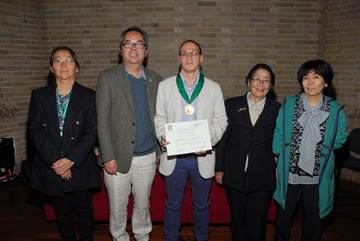 Adrián Gómez Zapata recibió el premio en el mes de diciembre en la U.N. Sede Bogotá.