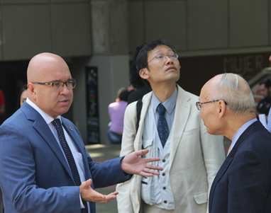 Una delegación de Japón, país invitado, también visitó la Sede y recorrió el Campus El Volador.