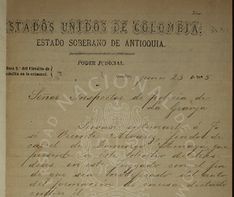 El expediente 13801 de 1885 reposa en el Archivo Judicial de Medellín que custodia el Laboratorio De Fuentes Históricas de la UNAL Medellín. Foto: cortesía.