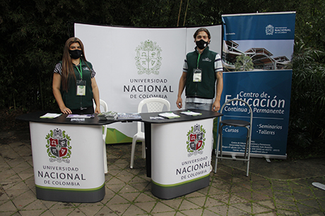 En el evento, la UNAL Medellín contó con un stand informativo que dio a conocer toda la estrategia ambiental que ha desplegado la Sede en los últimos años. Foto: Unimedios.