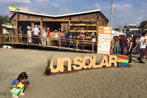 El prototipo de vivienda sostenible en el Solar Decathlon Latinoamérica y el Caribe en 2015. Foto cortesía.