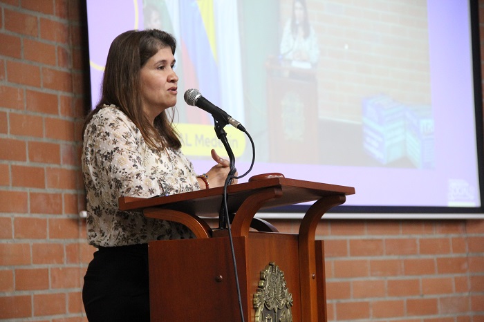 Johanna Vásquez Velásquez, de la Facultad de Ciencias Sociales y Económicas de la UNAL Medellín, habló sobre la importancia de poner foco en la Nueva longevidad.