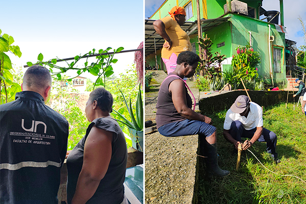 Registro fotográfico de trabajo de campo con habitantes del Caraño y El Poblado de Quibdó. Fotos de cortesía semillero Chagra.
