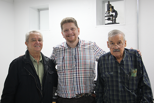 De izquierda a derecha: Víctor Manuel Pardo Cardona, Mauricio Salazar Yepes y Pablo Buriticá. Foto de Unimedios.