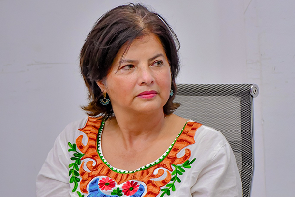 Profesora Luz Dinora Vera Acevedo, Directora del Instituto de Estudios Ambientales IDEA. Foto Unimedios Medellín.