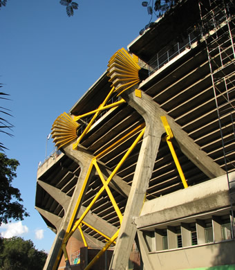 La adecuación sísmica del Estadio Atanasio Girardot es uno de los proyectos que ha liderado. Foto cortesía.