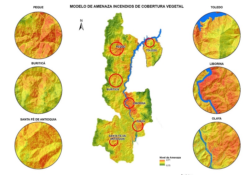 Modelo de amenaza incendios de cobertura vegetal