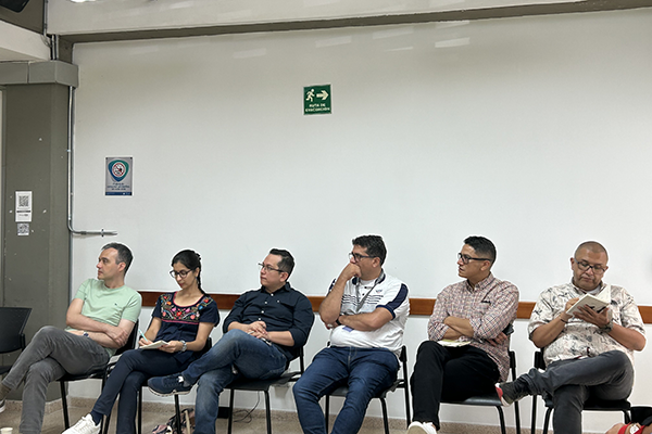 Los profesores que asistieron a la inducción pertenecen a tres facultades de la Sede. Foto de Unimedios.