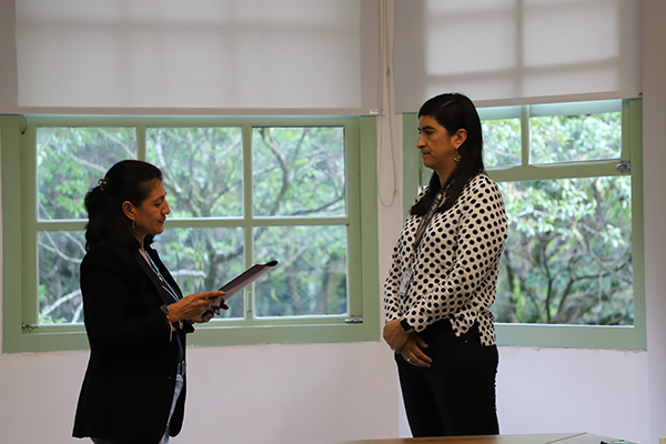 Laura Inés Agudelo Vélez, jefa de la Oficina de Planeación y Desarrollo Institucional. Foto de Unimedios.