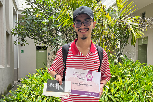 El segundo puesto fue Simón Bolívar Serna de Ciencia Política. Foto Red Cultural.